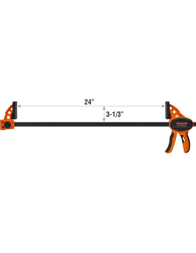 Abrazadera de Mano Jorgensen E-Z Hold 24" (60.96 cm) - Paquete de 2