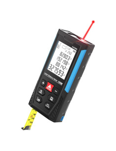 Medidor Láser Digital 2-en-1 HUADER 100m y Cinta 2m