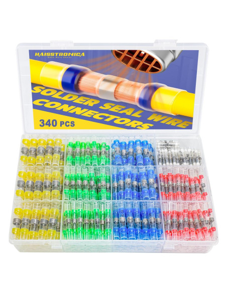 Kit de 340 Conectores de Cable Termoretráctiles Haisstronica