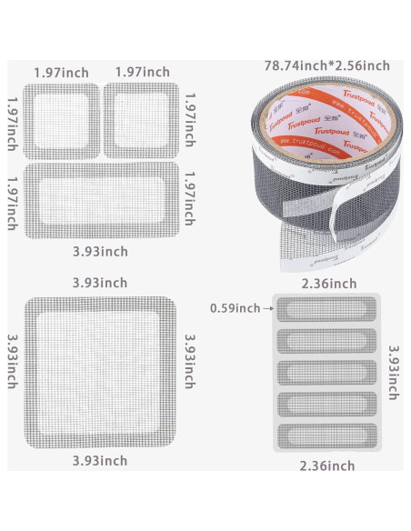 Cinta de Reparación de Pantalla Ventana YOOOYOOO 13.78x11.81cm