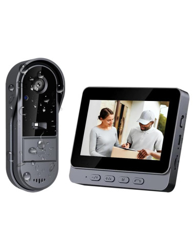 Cámara de Timbre Inalámbrica TKMARS 1080P Impermeable