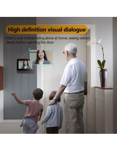 Cámara de Timbre Inalámbrica TKMARS 1080P Impermeable