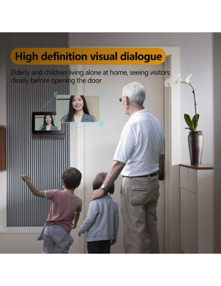 Cámara de Timbre Inalámbrica TKMARS 1080P Impermeable