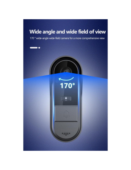 Cámara de Timbre Inalámbrica TKMARS 1080P Impermeable