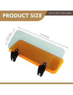 Extensor de Visera Solar Opuweiy Antideslumbrante Día y Noche 2