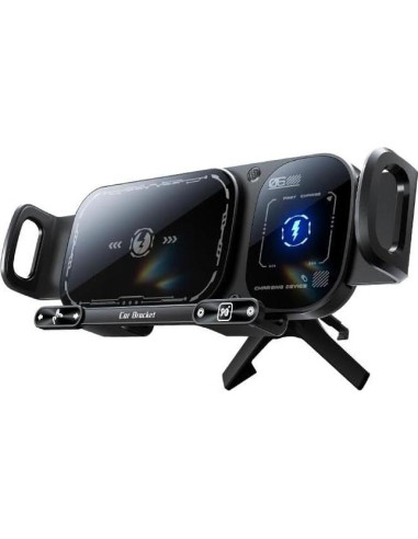 Soporte de Carga Inalámbrica para Auto Genérico 15W Ajustable