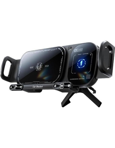 Soporte de Carga Inalámbrica para Auto Genérico 15W Ajustable Soporte de Carga Inalámbrica para Auto Genérico 15W Ajustable