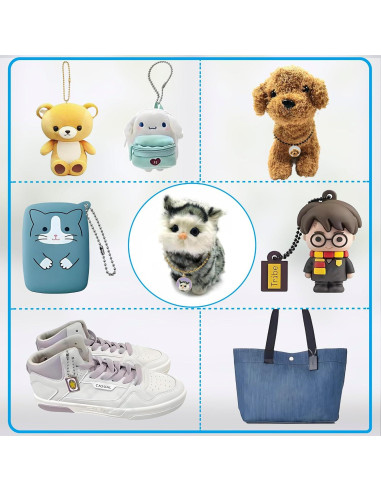 Cadena de bola de metal 10.06m 2.4mm con 30 conectores - Negro