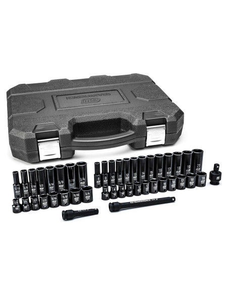 Juego de Enchufes GEARWRENCH 44 Piezas 3/8" SAE/Métrico