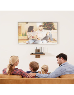 Estante Flotante de Madera WALI CS201N para TV y Proyector 2