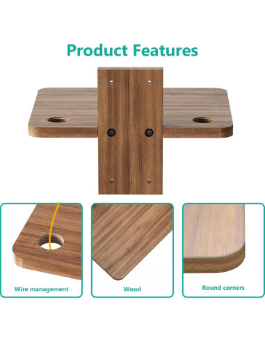 Estante Flotante de Madera WALI CS201N para TV y Proyector