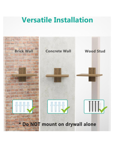 Estante Flotante de Madera WALI CS201N para TV y Proyector