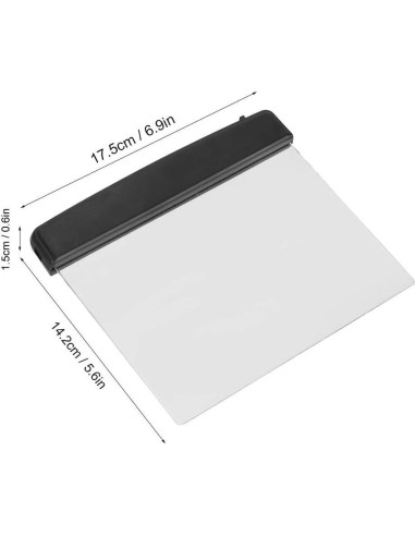 Luz de lectura plana LED Jwthee, 14.2x17.5cm, ajuste de brillo
