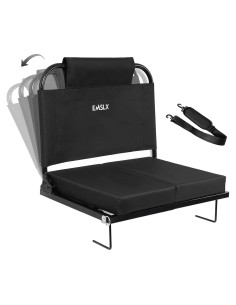 Asiento de Estadio Plegable EMSLX con Respaldo Ajustable 158.76 kg