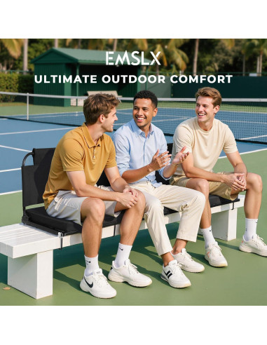 Asiento de Estadio Plegable EMSLX con Respaldo Ajustable 158.76 kg