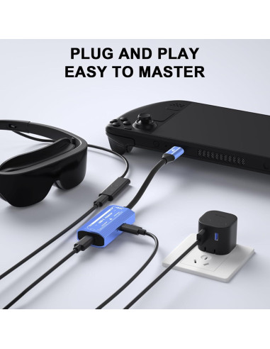 Adaptador HDMI a USB-C 4K 60Hz porpen V278A para Gafas AR