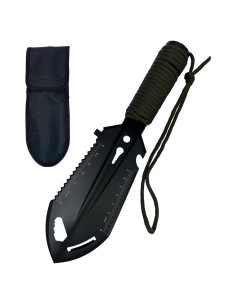 Pala de Camping Multifuncional ZHONGCHENG-VALVE Negra 9 en 1