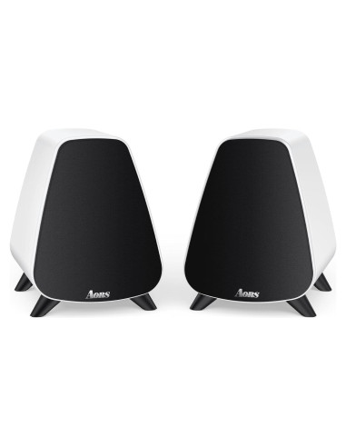 Altavoces Activos AORS AS31 Bluetooth 5.3 80W RMS Madera Blanca