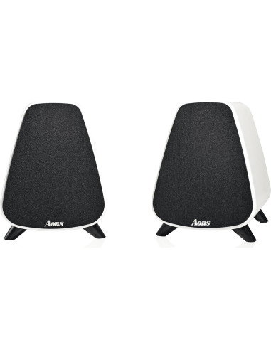 Altavoces Activos AORS AS31 Bluetooth 5.3 80W RMS Madera Blanca