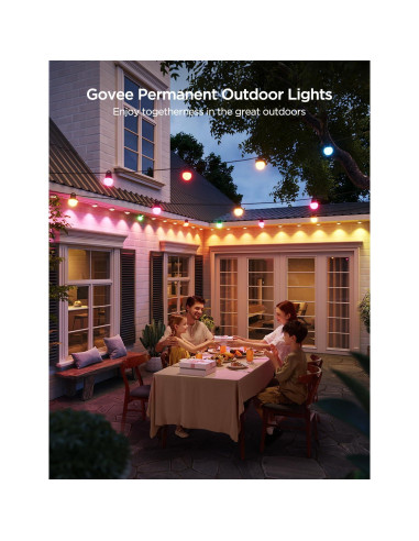 Extensión de Luz Exterior Govee 5m RGBIC IP67 para H705A/B/C