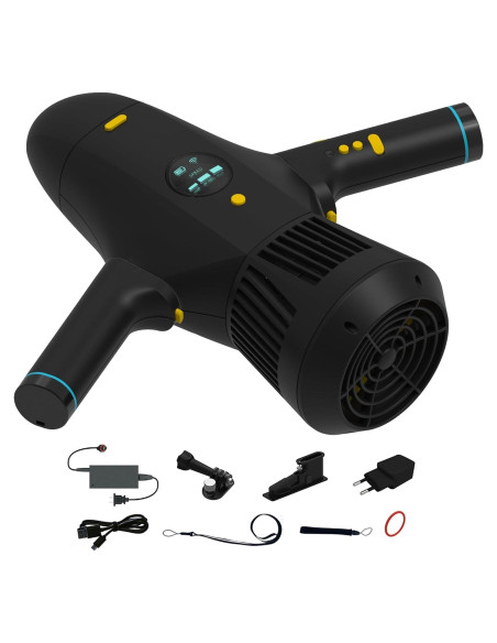 Scooter Submarino Seveat Negro para Adultos y Niños, 5m Profundidad