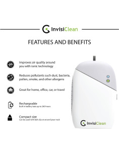 Purificador de Aire Portátil InvisiClean IC-100 Collar 2