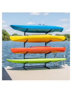 Soporte de Almacenamiento para 4 Kayaks Teal Triangle Negro