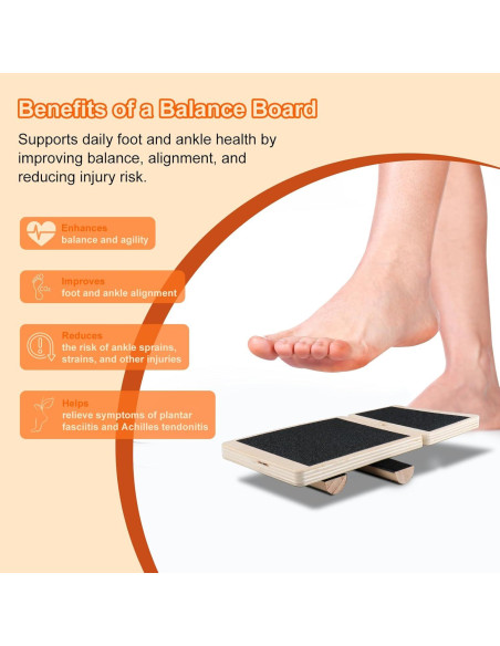 Tabla de Equilibrio Genérico para Rehabilitación de Tobillo 29.5x10.9cm