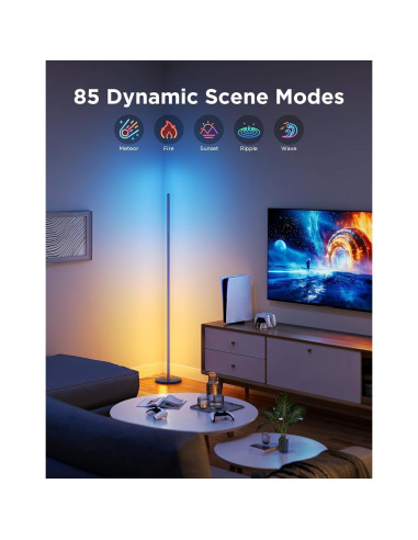 Lámpara de Pie Govee H6076 LED RGBIC Azul con Control Alexa