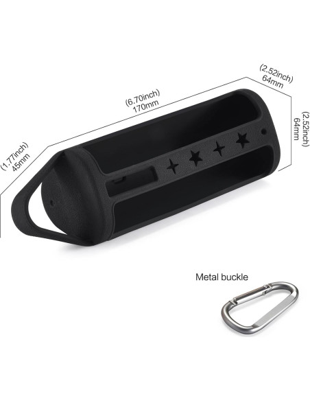 Funda de viaje para altavoz Sonos Roam 2 - Silicona Negra