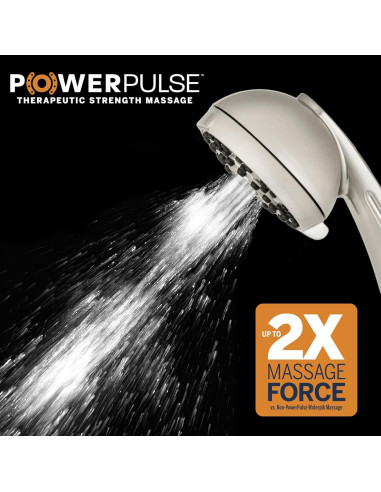 Cabezal de Ducha de Mano Waterpik XAS-649E 6 Modos Níquel Cepillado