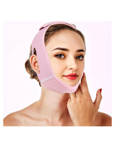 Correa reductor de doble barbilla PEOVLVN rosa ajustable