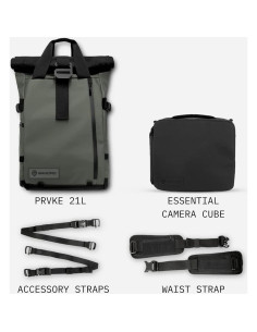 Mochila WANDRD PRVKE 21L V3 Resistente a la Intemperie Naranja 2