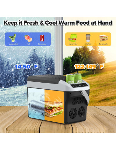 Refrigerador Portátil de Coche ADVWIN 22L 12V con Control Digital