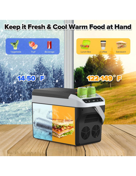 Refrigerador Portátil de Coche ADVWIN 22L 12V con Control Digital