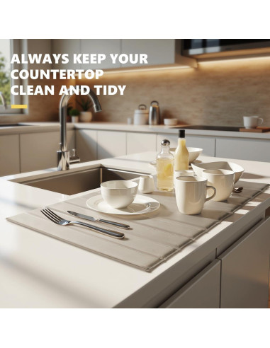 Alfombrilla de Secado de Piedra Diatomita Domaci 66x41cm Gris