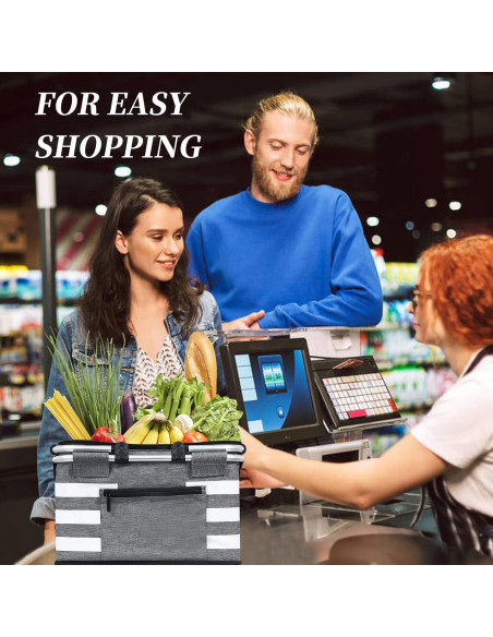 Cesta de Picnic Aislada KEFOMOL 26L a Prueba de Fugas Gris Cesta de Picnic Aislada KEFOMOL 26L a Prueba de Fugas Gris