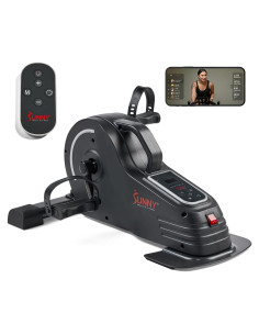 Ejercitador de Pedales Motorizado Sunny Health & Fitness SF-B0960SMART, Mini Bicicleta Portátil para Casa