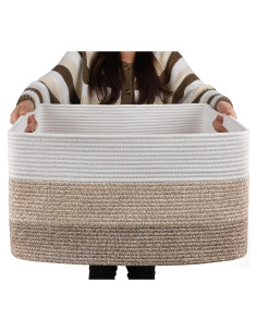 Canasta Grande de Almacenamiento OIAHOMY 71L Amarillo Gradiente