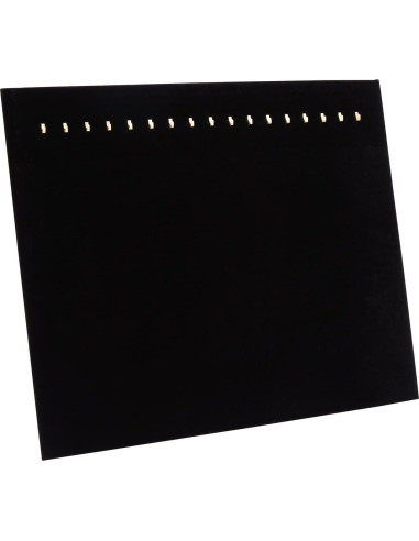 Expositores de Joyería de Terciopelo Negro Genie Crafts - 2 Piezas