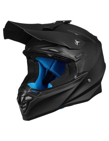 Casco Infantil Motocross ILM Modelo-216 Negro Mate S