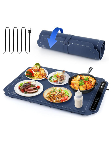 Bandeja Calentadora Eléctrica Mooues 250W Azul 60x40cm