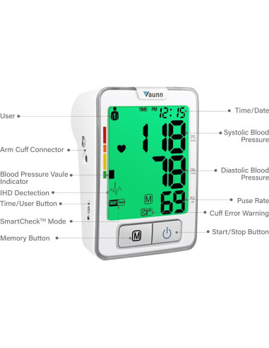 Monitor Automático de Presión Arterial Vaunn Medical Mediano