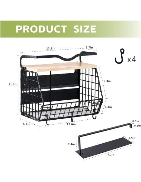 Estante Magnético STWPYL para Refrigerador y Cocina - 10 kg