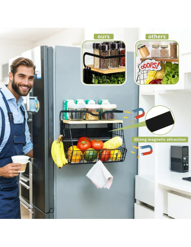 Estante Magnético STWPYL para Refrigerador y Cocina - 10 kg