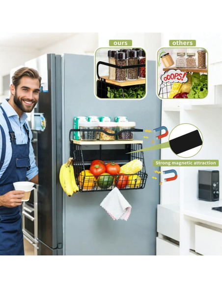 Estante Magnético STWPYL para Refrigerador y Cocina - 10 kg