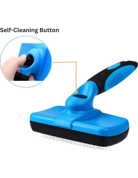 Kit de Cuidado de Mascotas 3 en 1 SRRPN - Cepillo Slicker, Peine Deshedding y Cepillo Dental