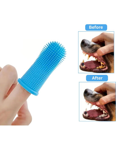 Kit de Cuidado de Mascotas 3 en 1 SRRPN - Cepillo Slicker, Peine Deshedding y Cepillo Dental