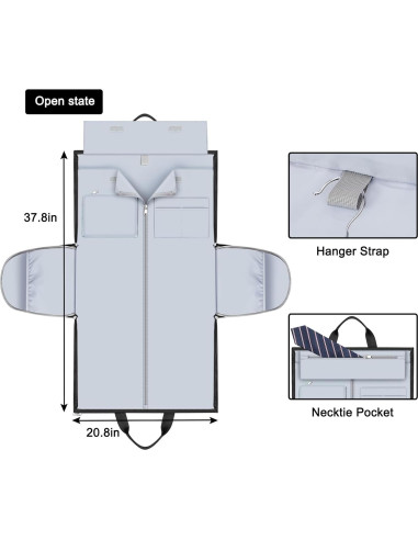 Bolsa de Ropa de Viaje Convertible I56 - Duffle Grande con Compartimento para Zapatos