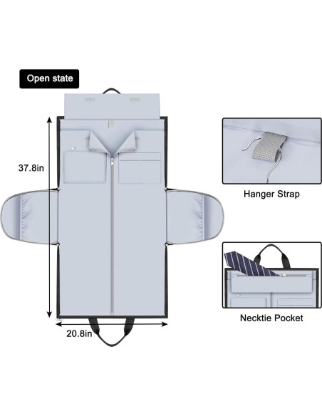 Bolsa de Ropa de Viaje Convertible I56 - Duffle Grande con Compartimento para Zapatos